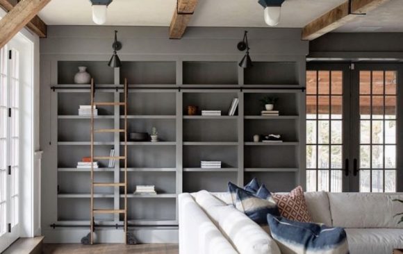 Library With Rolling Ladder